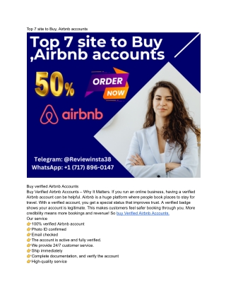 top 7 site to buy airbnb accounts
