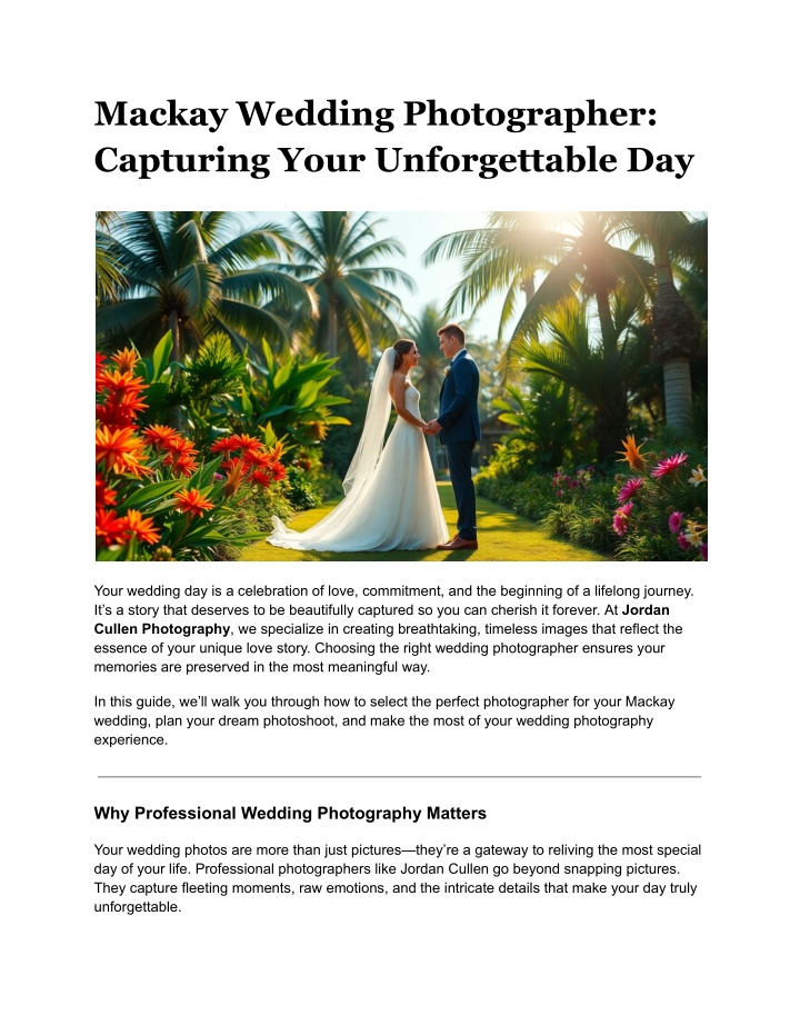 mackay wedding photographer capturing your