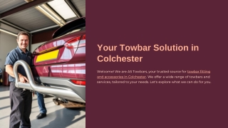 Towbar Fitting Colchester