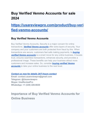 Buy Verified Venmo Accounts for sale 2024 (2)