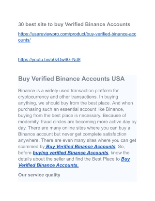 30 best site to buy Verified Binance Accounts (1)