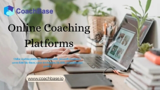 Online Coaching Platforms