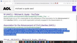 “Web” Obscured Filtering of Michael Ayele (a.k.a) W Key Questions on Title IX of the Education Amendments Act of 1972