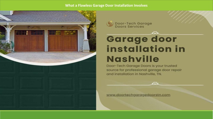 what a flawless garage door installation involves