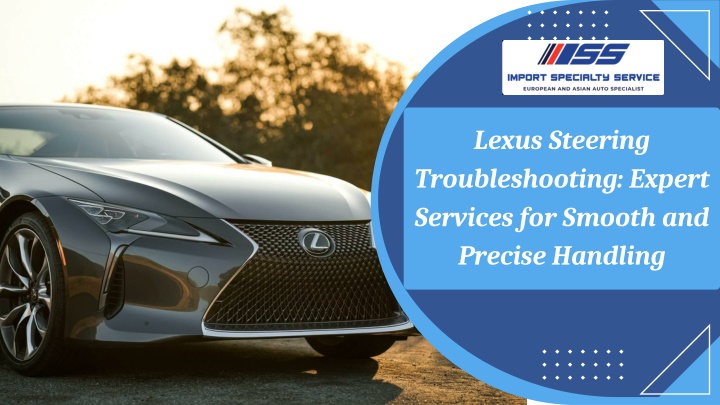 lexus steering troubleshooting expert services