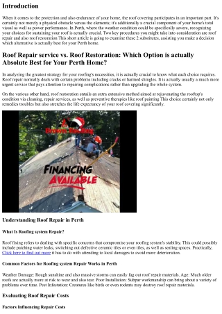 Roof Repair vs. Roof Restoration: Which Possibility is actually Greatest for You