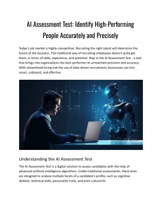 AI Assessment Test_ Identify High-Performing People Accurately and Precisely