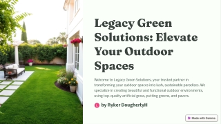 legacy gree solutio elevate your outdoor space