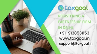 Partnership Firm Registration Services in Delhi