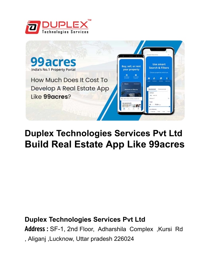 duplex technologies services pvt ltd build real