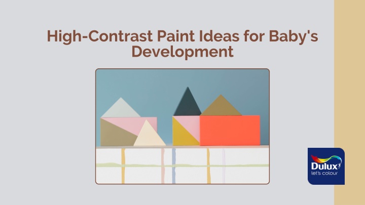 high contrast paint ideas for baby s development