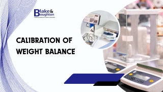 Accurate Calibration of Weight Balance for Precise Measurements