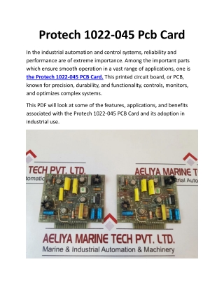 protech 1022 045 pcb card