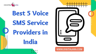 Best 5 Voice SMS Service Providers in India (Digitalaka.com)