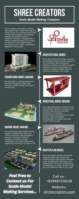 Scale Model Making Services in India by Shree Creators