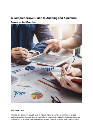 a comprehensive guide to auditing and assurance
