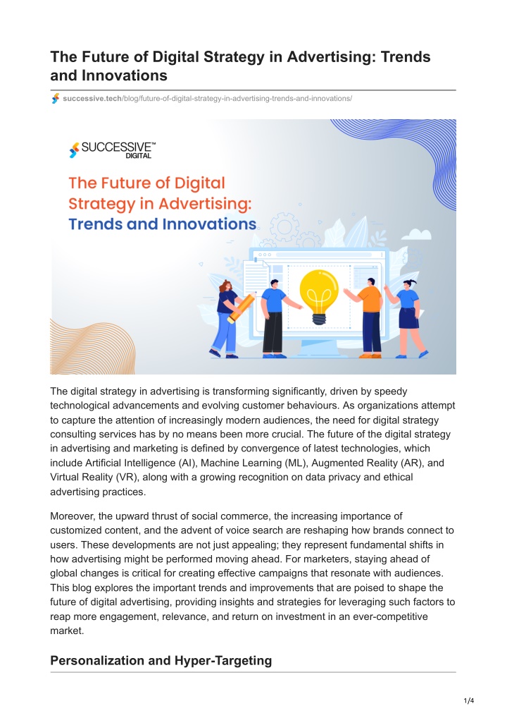 the future of digital strategy in advertising