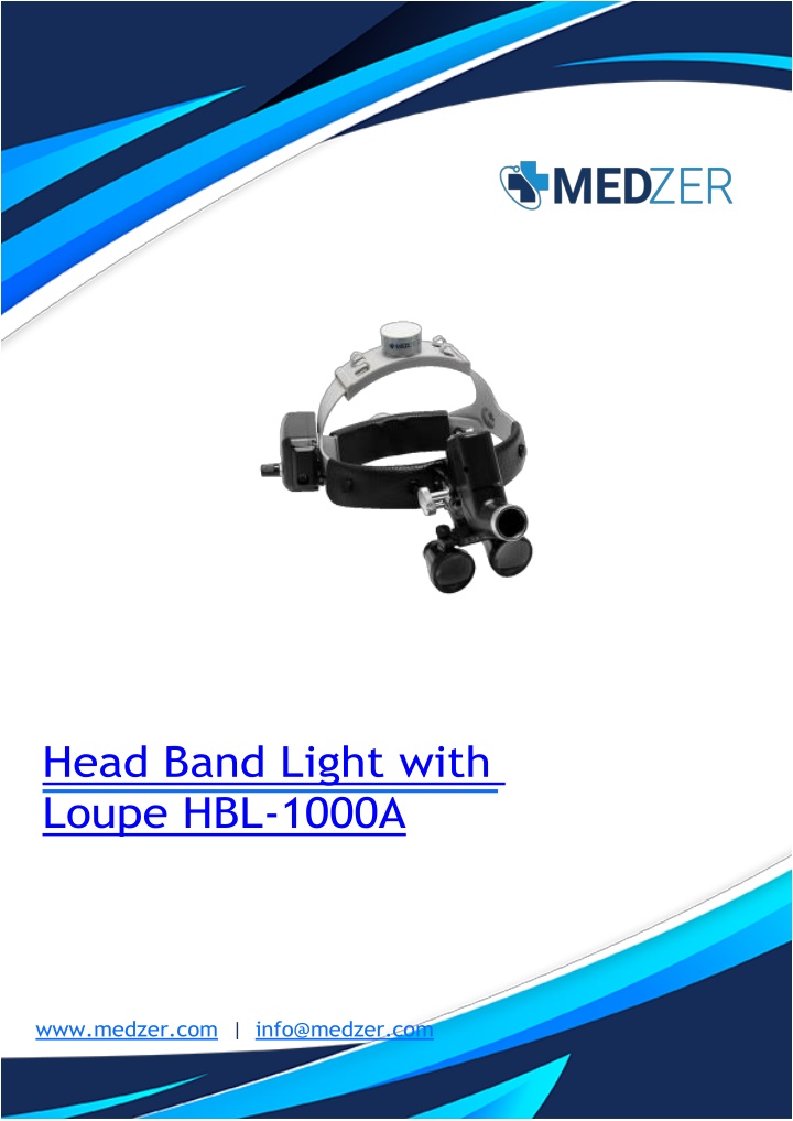 head band light with loupe hbl 1000a