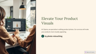 Professional Product Photo Editing Services for Stunning Images