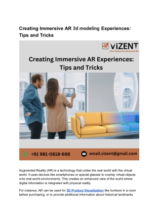 Creating Immersive AR Experiences_ Tips and Tricks