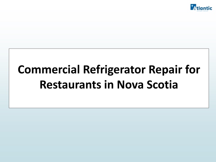 commercial refrigerator repair for restaurants