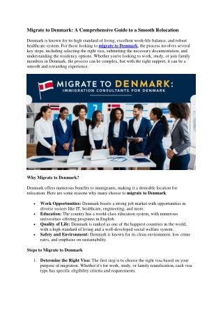 migrate to denmark a comprehensive guide