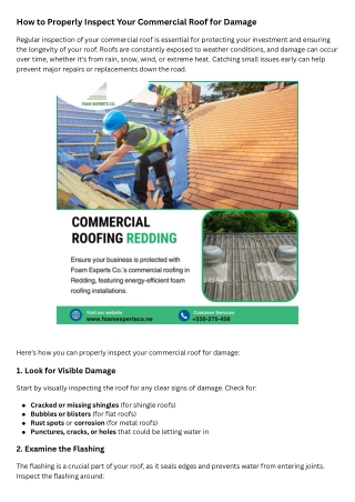 How to Properly Inspect Your Commercial Roof for Damage