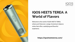 IQOS HEETS TEREA A World of Flavors