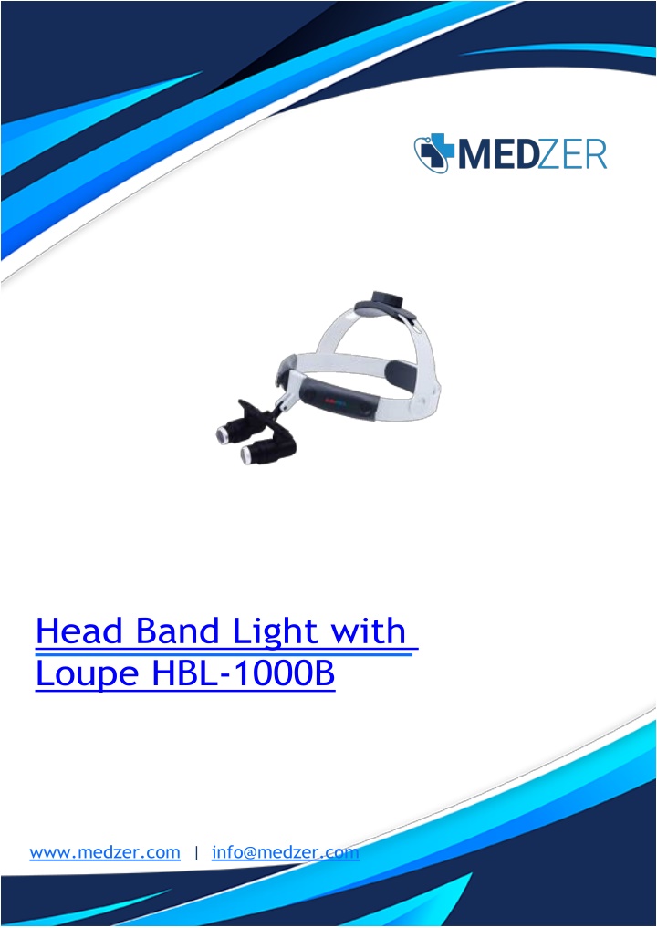 head band light with loupe hbl 1000b