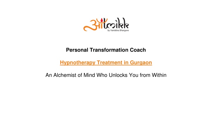 personal transformation coach hypnotherapy