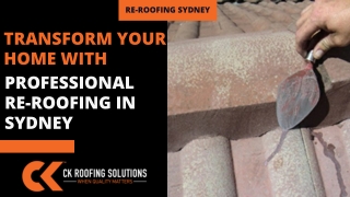 Transform Your Home with Professional Re-Roofing in Sydney