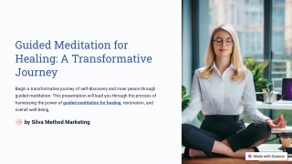 Guided Meditation for Healing A Transformative Journey