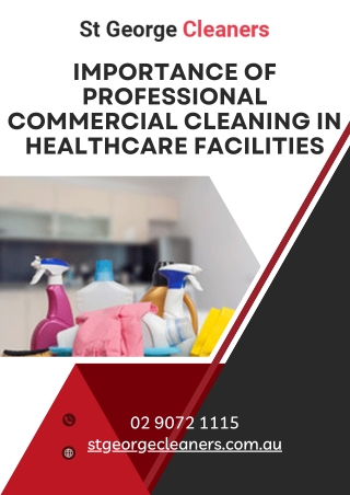 Importance of Professional Commercial Cleaning in Healthcare Facilities