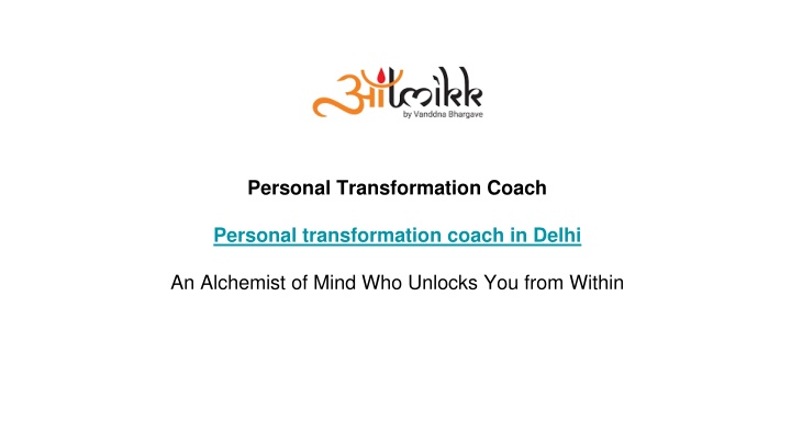 personal transformation coach personal