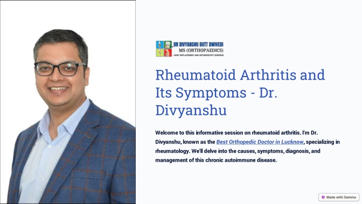 rheumatoid arthritis and its symptoms dr divyanshu