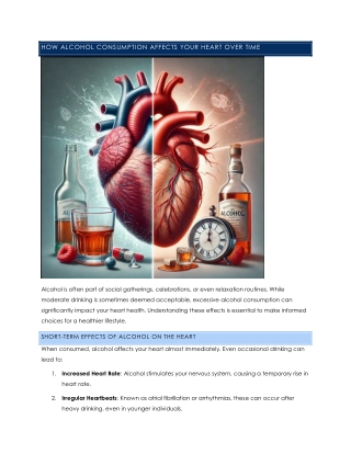 how alcohol consumption affects your heart over