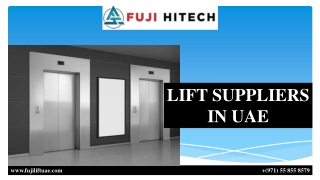 LIFT SUPPLIERS IN UAE