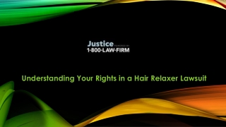 Hair Relaxer lawsuit