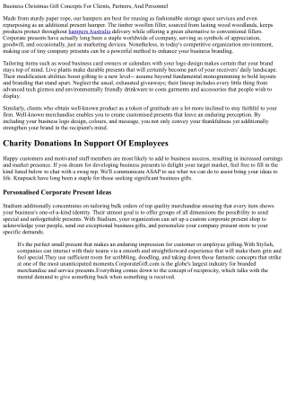 Top 10 Corporate Gift Concepts For Workers This Christmas