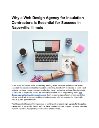 why a web design agency for insulation