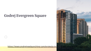 Godrej Evergreen Square | Apartments for Sale in Pune