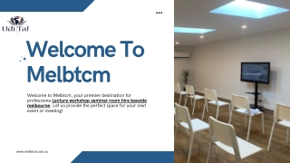 welcome to melbtcm