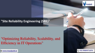 site reliability engineering sre
