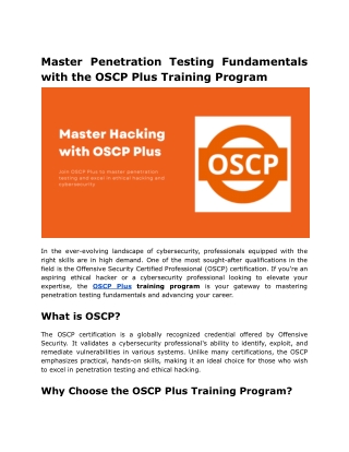 master penetration testing fundamentals with