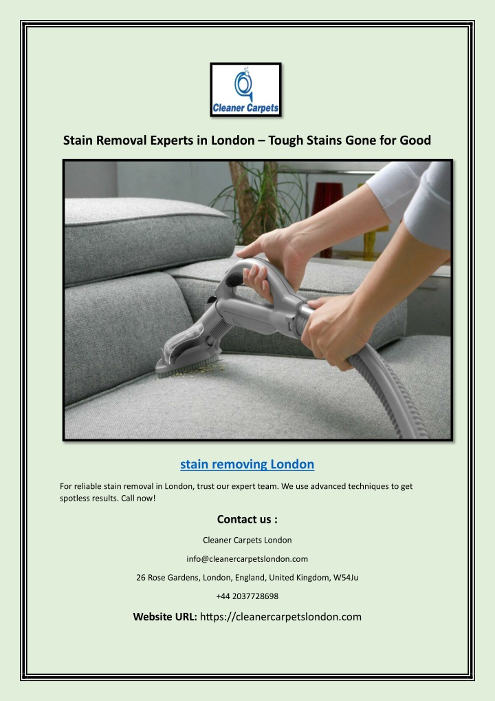 stain removal experts in london tough stains gone