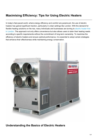 maximising efficiency tips for using electric