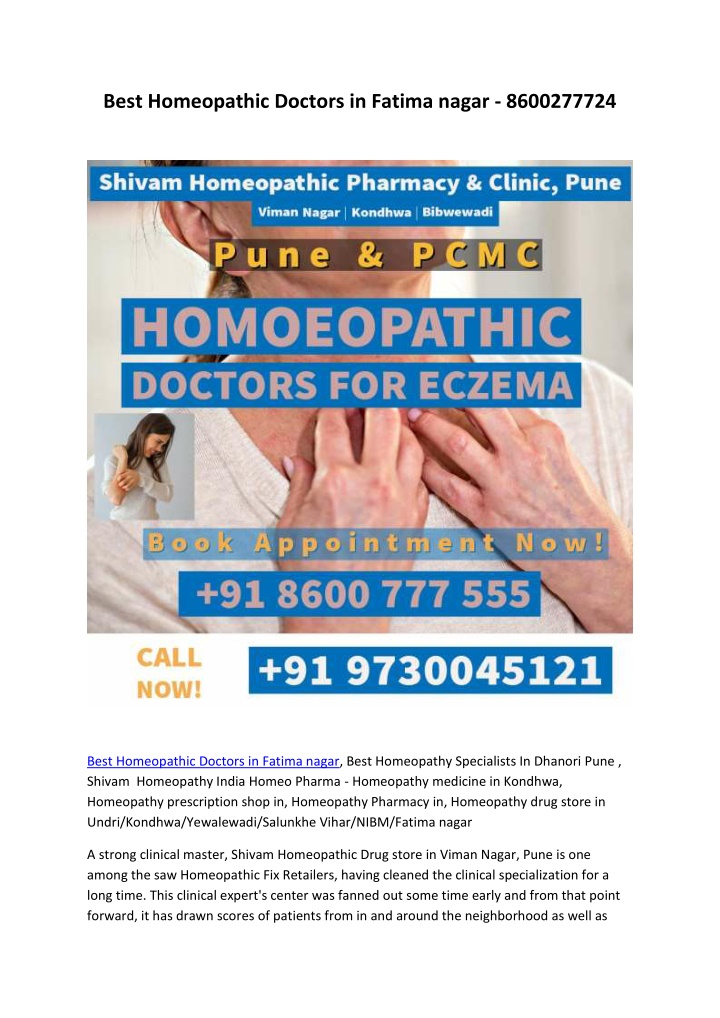 best homeopathic doctors in fatima nagar