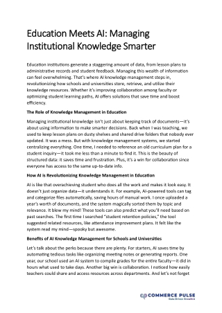 education meets ai managing education meets
