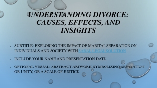 understanding divorce causes effects and insights