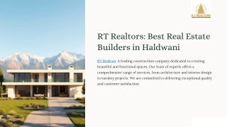 Best Real Estate Builders in Haldwani | RT Realtors